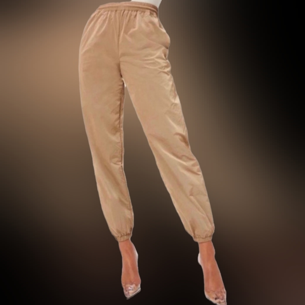 Good American Gold Bronze Jogger Swishy Pant
